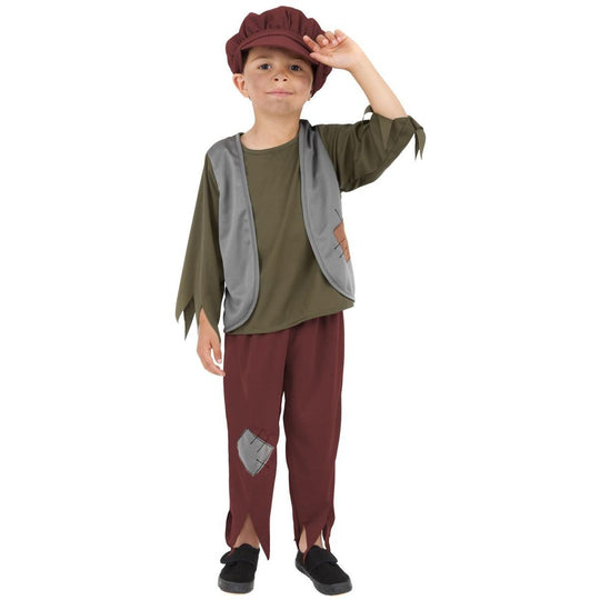 Smiffys Victorian Poor Boy Fancy Dress Costume