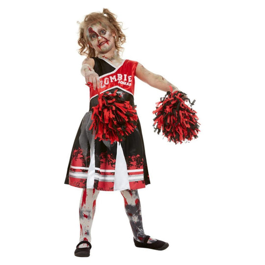 Smiffys Zombie Cheerleader Girl's Fancy Dress Costume