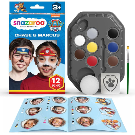 Snazaroo Paw Patrol Face Painting Kit - Chase & Marshall
