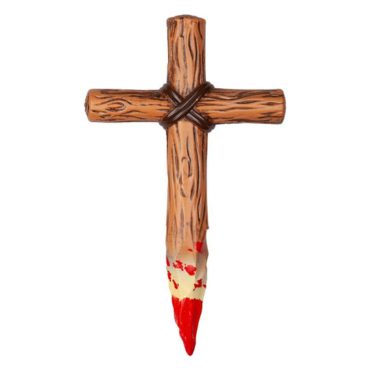 Vampire Cross Stake with Blood - Wicked Costumes Adult Fancy Dress Accessory