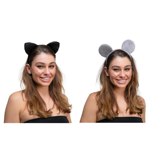 Velour Animal Ears - Wicked Costumes Adult Fancy Dress Accessory