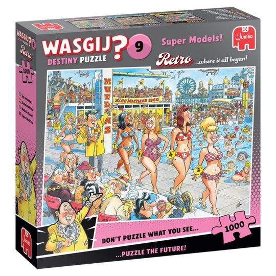 Wasgij Retro Destiny 9 - Super Models! 1000 Piece Jigsaw Puzzle