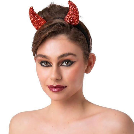 Wicked Costumes Adult Deluxe Diamante Devil Horns