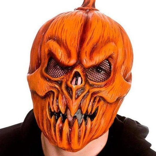 Wicked Costumes Adult Latex Mask - Killer Pumpkin