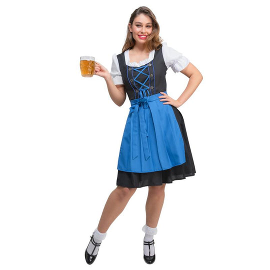Wicked Costumes Bavarian Dirndl Dress Women's Fancy Dress Costume