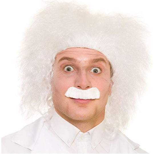 Wicked Costumes Crazy Scientist Wig & Tash Adult Fancy Dress