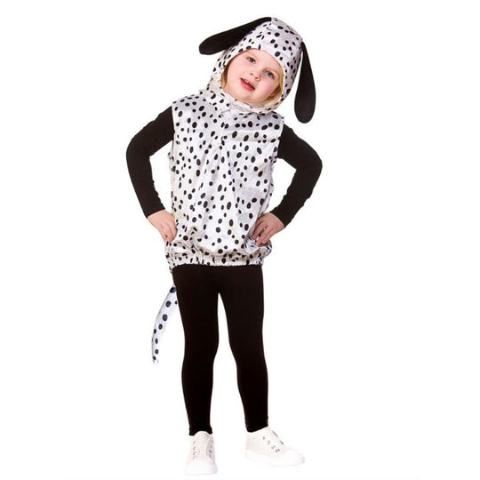 Wicked Costumes Dalmatian Dog Hooded Tabard Child Fancy Dress