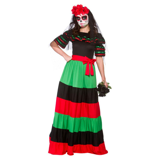 Wicked Costumes Day of The Dead Senorita Women's Fancy Dress Costume