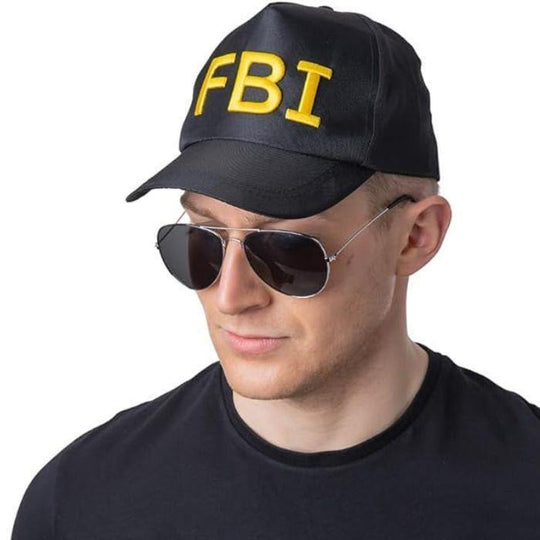 Wicked Costumes FBI Cap Adult Police Fancy Dress