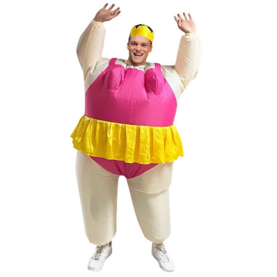 Wicked Costumes Inflatable Funny Ballerina Adult Fancy Dress Costume