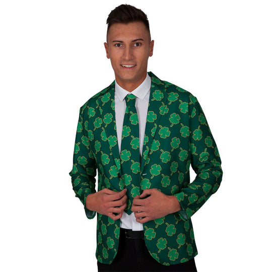 Wicked Costumes Irish Jacket & Tie Men's Fancy Dress