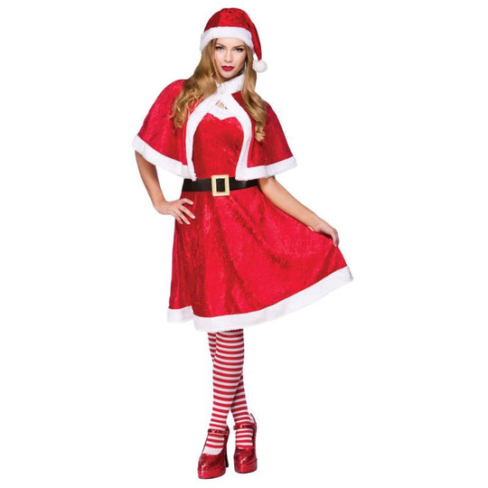 Wicked Costumes Little Miss Santa Women's Christmas Fancy Dress Costume