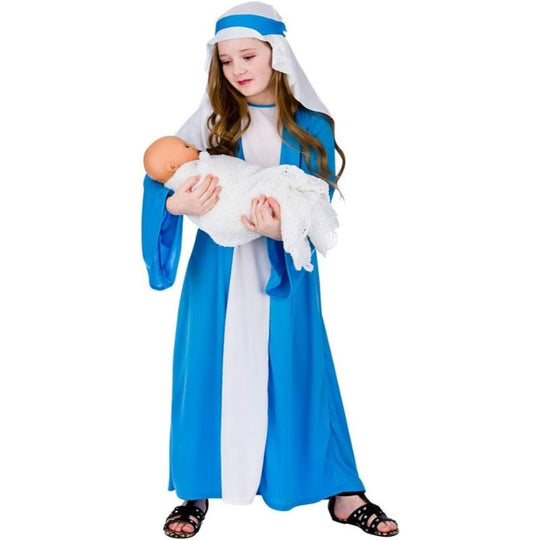 Wicked Costumes Mary Child Christmas Nativity Fancy Dress Costume