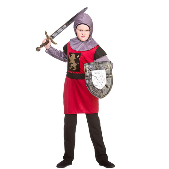Wicked Costumes Medieval Knight Boy's Fancy Dress Costume - Red