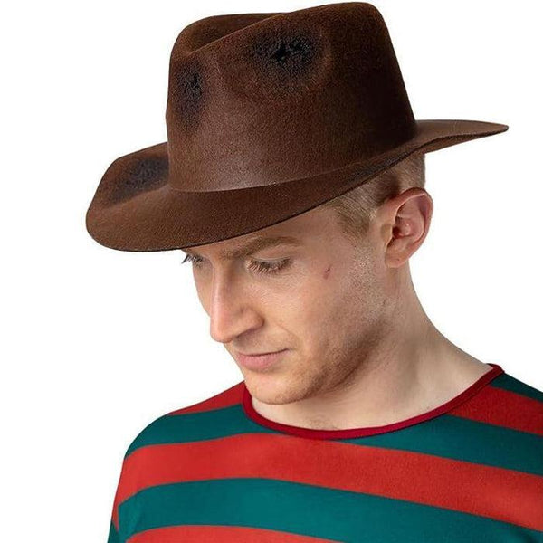 Wicked Costumes Nightmare on Elm Street Freddy Krueger Fedora Hat Fanc ...