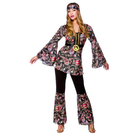 Wicked Costumes Peace Lovin' Hippie Women's Fancy Dress Costume