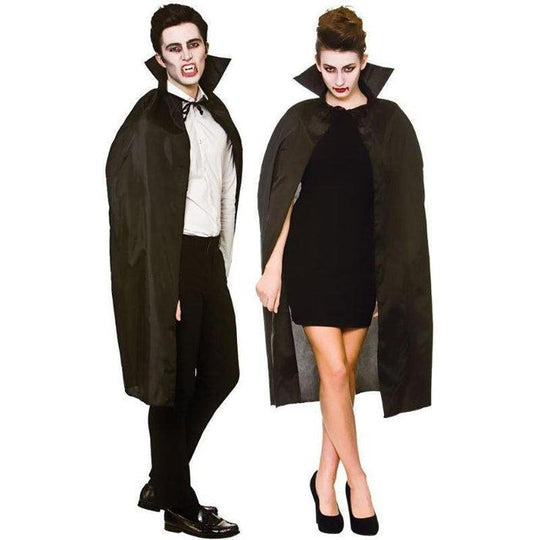 Wicked Costumes Vampire Cape Adult Halloween Fancy Dress - Black