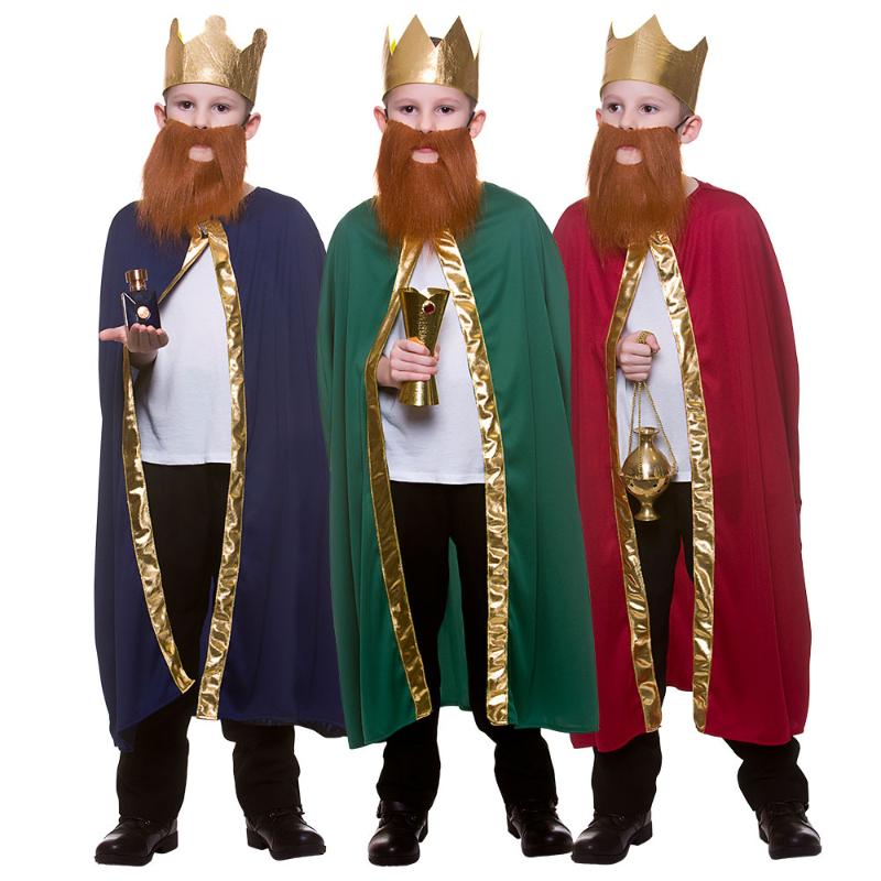 Wicked Costumes Wise Man Robe & Crown Child Christmas Nativity Fancy D ...