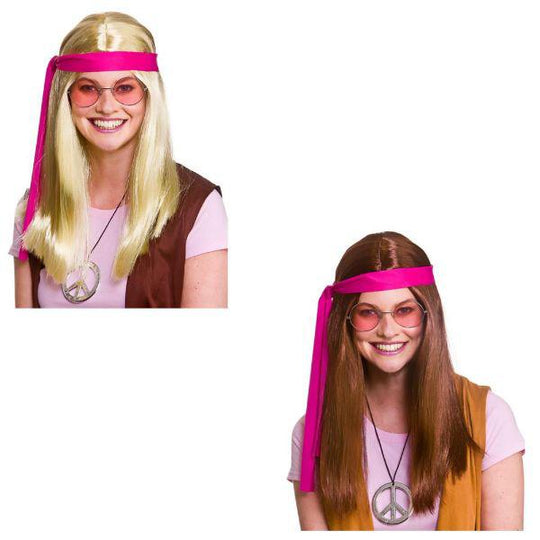 Wicked Costumes Woodstock Hippie Kit - Blonde or Brown