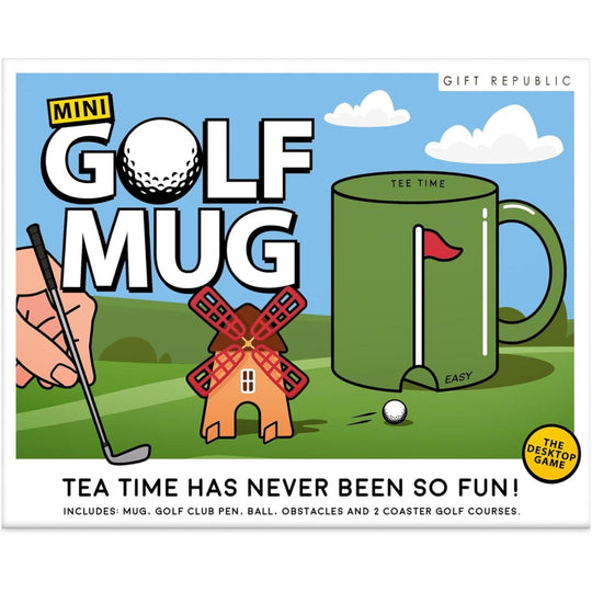 Gift Republic Mini Golf Mug and Coasters Kit