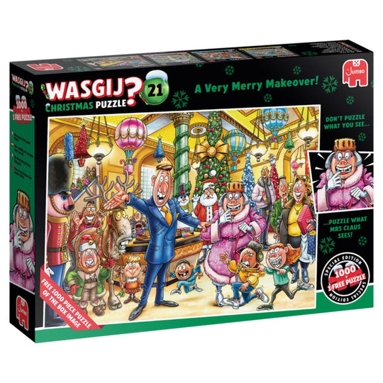Wasgij Christmas 21 A Very Merry Makeover 2 x 1000 Piece Jigsaw Puzzle