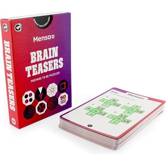 Mensa Brainteasers Challenge Card Game