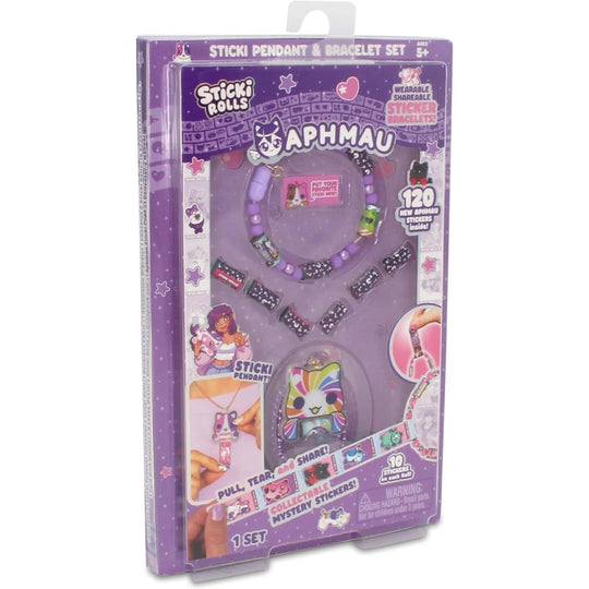 Sticki Rolls x Aphmau Sticki Pendant & Bracelet Set
