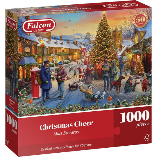 Falcon De Luxe Christmas Cheer 1000 Piece Jigsaw Puzzle