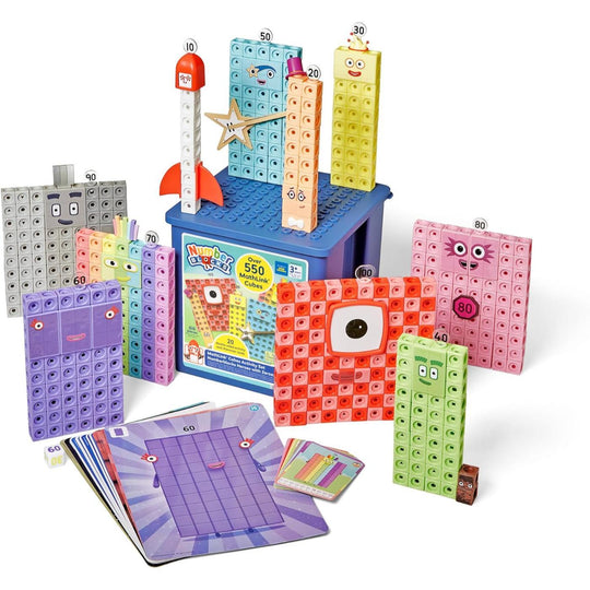 Learning Resources Numberblocks Heroes with Zeroes MathLink Cubes Activity Set