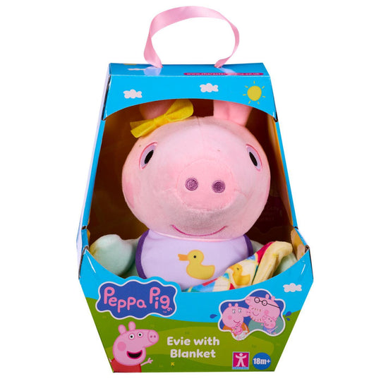 Peppa Pig Evie Soft Toy with Blanket