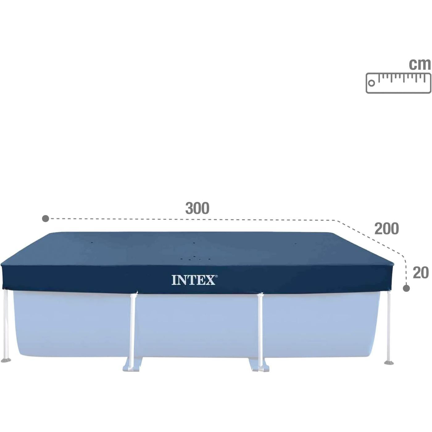 Intex Rectangular Frame Pool Cover (3m x 2m) - The Online Toy Store