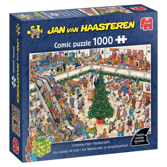 Jan van Haasteren Christmas Mall 1000 Piece Jigsaw Puzzle