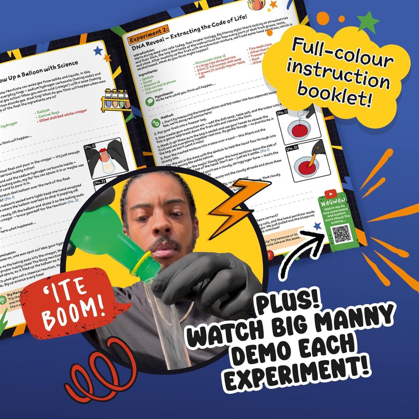 Big Manny Science Innit Chemistry Experiments Science Kit - The Online ...