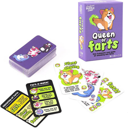 Professor Puzzle Queen of Farts Card Game