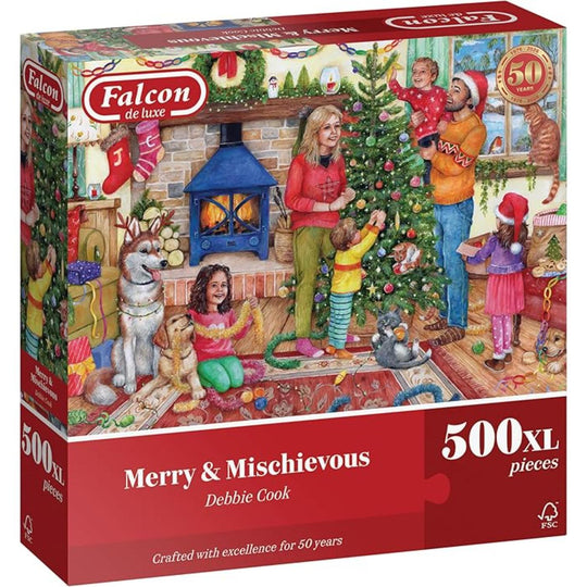 Falcon De Luxe Merry & Mischieveous 500XL Piece Jigsaw Puzzle