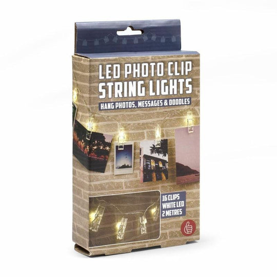 16 LED Photo Peg Clip String Fairy Lights Wedding Hanging Picture Decor