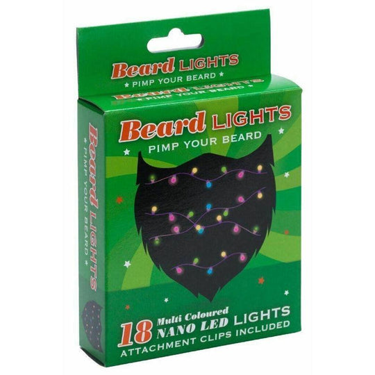 18 Nano LED Beard Lights Festive Christmas Face Hair Secret Santa Gift