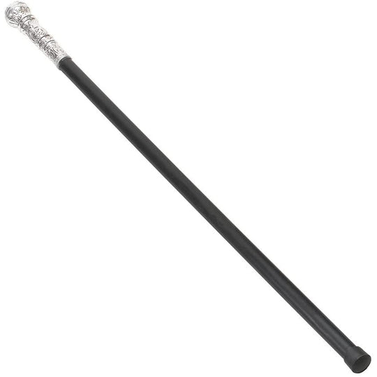 1970s Pimp Stick Gangster Hip Hop Silver Ball Cane Fancy Dress Accessory Prop