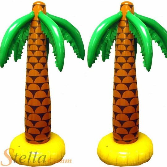 2 x 168cm Jumbo Inflatable Tropical Palm Tree Decoration