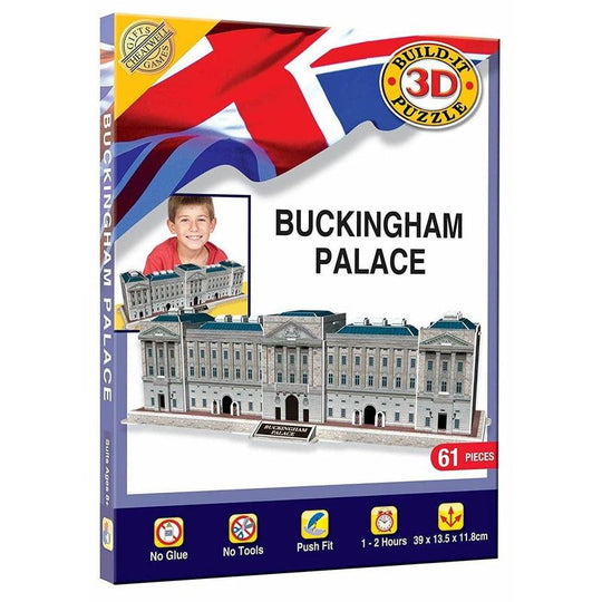 3D Buckingham Palace Jigsaw Puzzle 61 Piece Build Your Own Model Kit