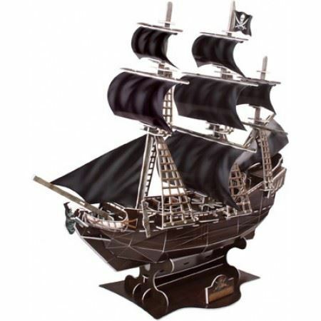 3D Ship Blackbeard Jigsaw Puzzle 155 Piece Build Your Own Model Kit