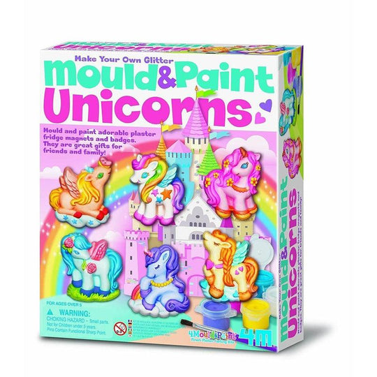4M Mould & Paint Unicorns Childrens Creative Craft Set
