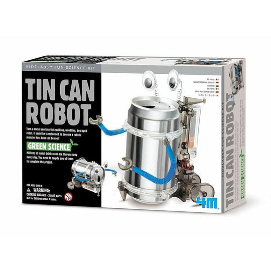 4M Tin Drinks Can Robot Build Your Own Science Toy Kit