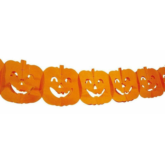 4m Paper Pumpkin Garland Halloween Party Banner Decoration