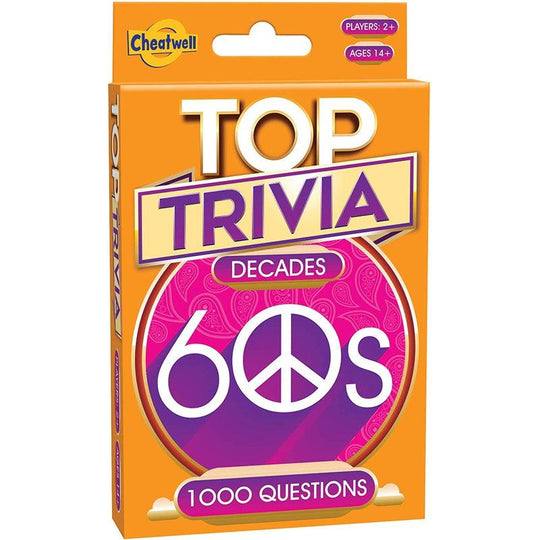 60s Top Trivia Card Game