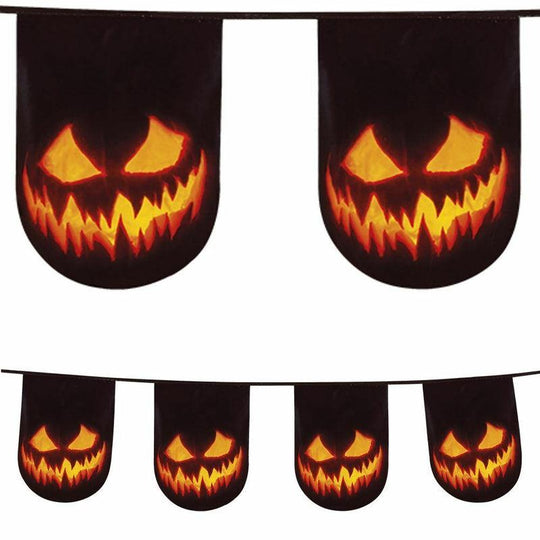 6m Pumpkin Bunting Halloween Party Flag Banner Decoration