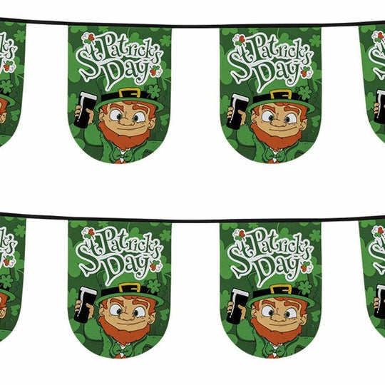 6m St Patricks Day Bunting Irish Pennant Flag Decoration