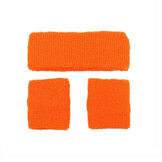 80s Neon Sweatbands & Wristbands Adult Unisex Fancy Dress Disco Accessory