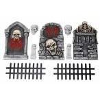 9 Piece Graveyard Halloween Party Decorations