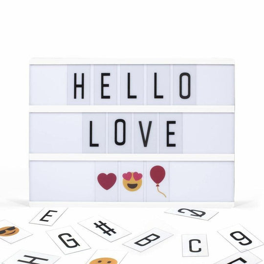A4 Cinematic Lightbox Light Up Message Board Sign Home Decor